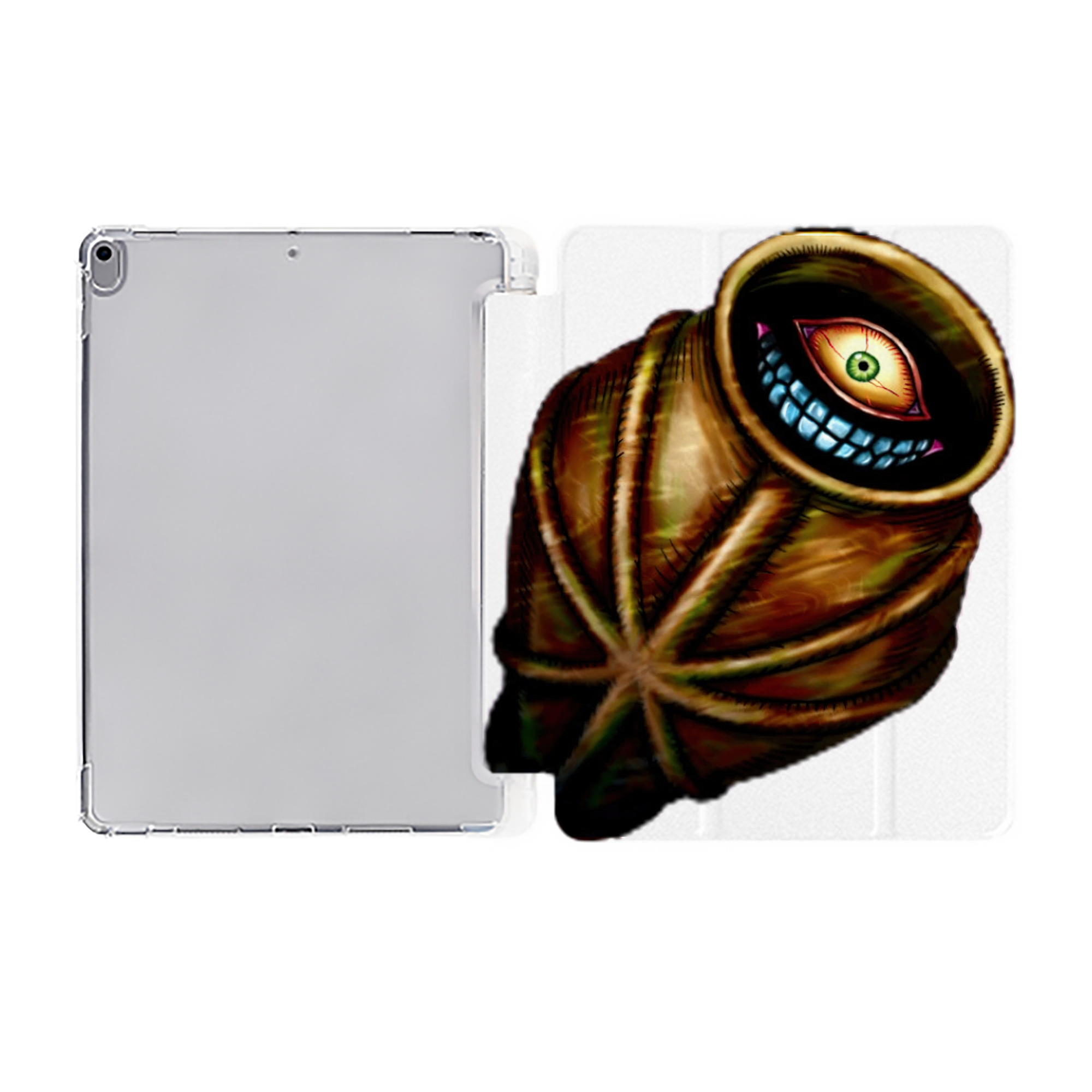 （画像用） 遊☆戯☆王 Yu-Gi-Oh! IPad ケース ペン収納付き 三つ折りスタンド PUレザー×シリコン 対応機種9.5/10.5/10.9インチ